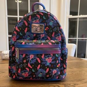 Loungefly Disney Stitch Backpack - Black and Blue